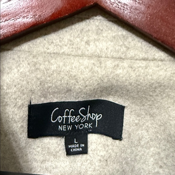 CoffeeShop Cream Trench Coat - Picture 2 of 14